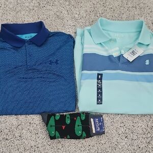 Under Armour Kids Navy Polo Shirt